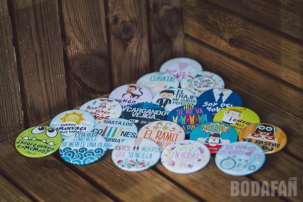 chapas originales bodas