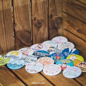 chapas originales bodas