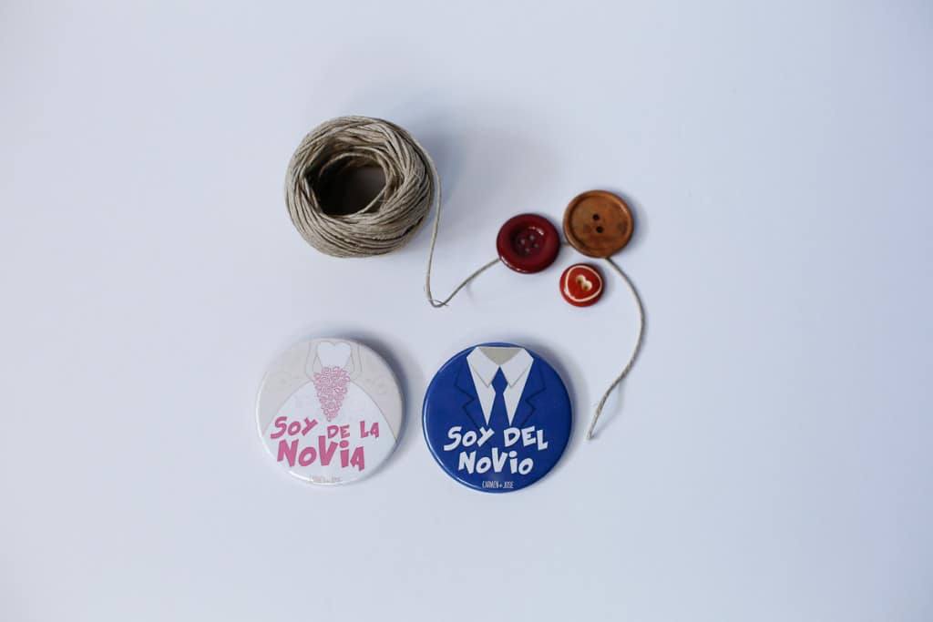 chapas para novios de bodas