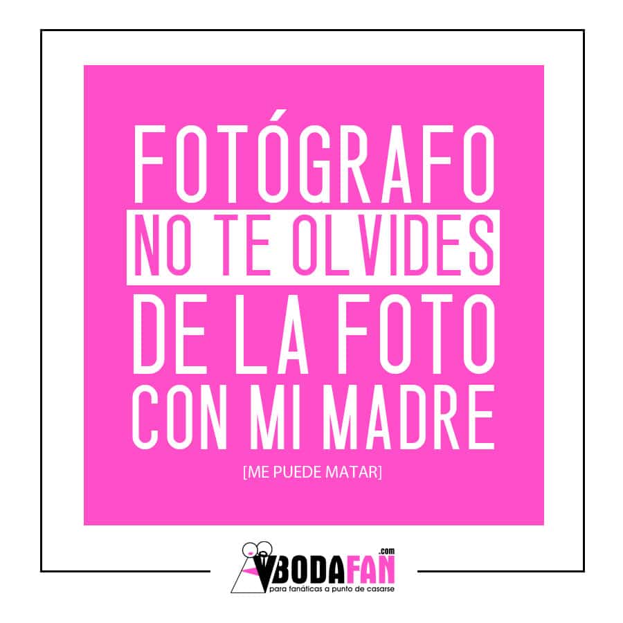 fotos con tu madre en boda