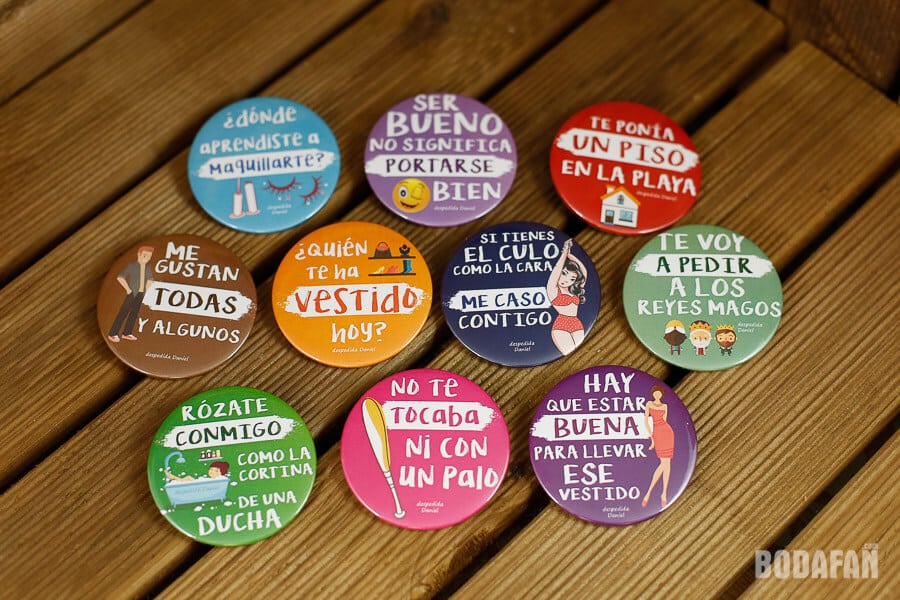 Chapas para despedidas de solteros muy Canallas