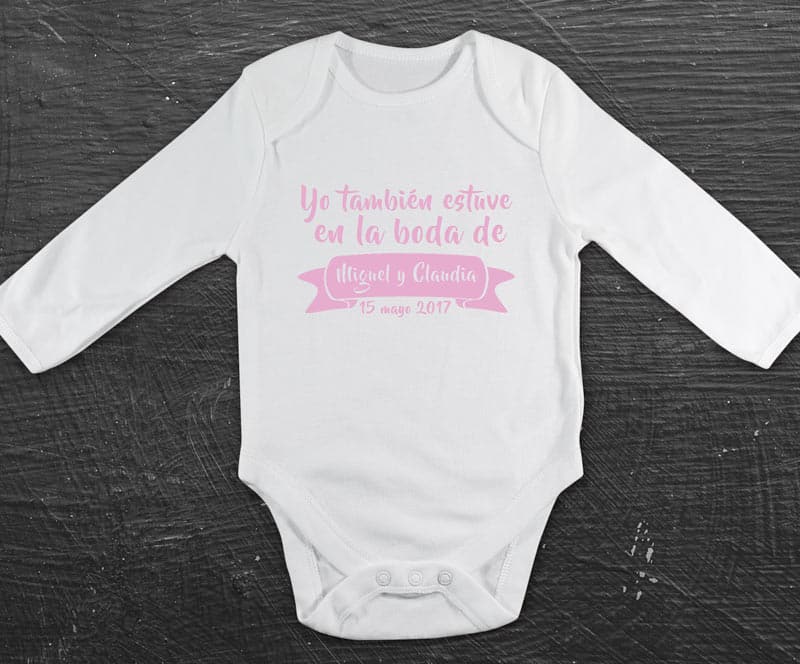 Body personalizado para regalar en bodas a o embarazadas