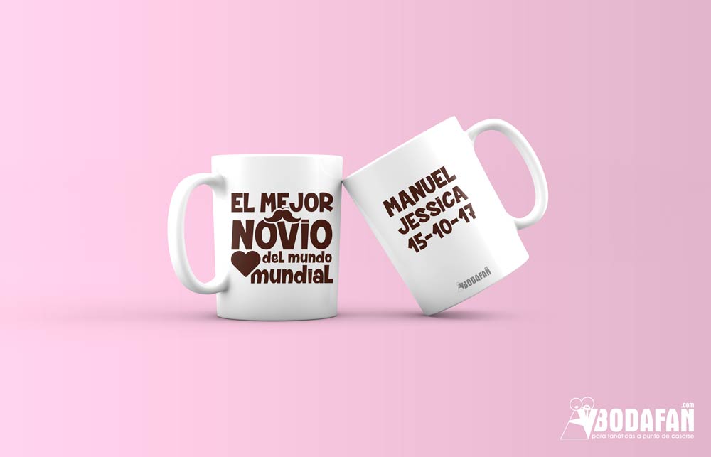 Loco Buena suerte Paciencia Taza personalizada para sorprender a la mejor novia del mundo.