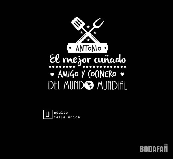 Delantal personalizado para regalar en tu boda - Imagen 6