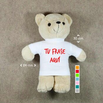 Peluche personalizado con tu frase favorita