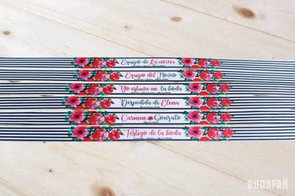 Pulseras personalizadas con flores - Imagen 3